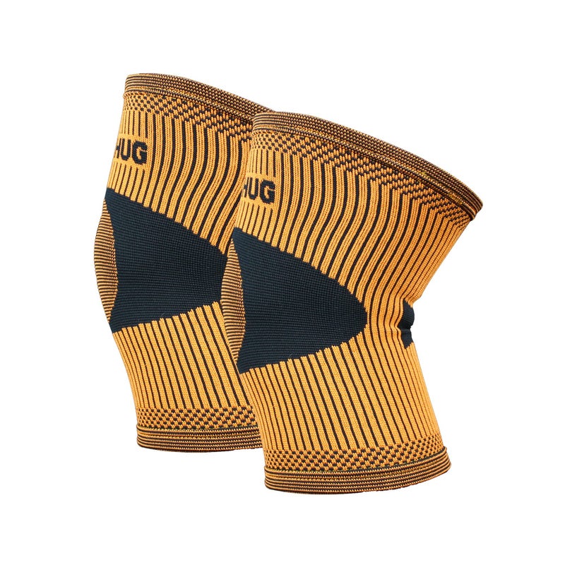 Bearhug Twin Pack Bamboo Knee Support For Women & Men - Compression Sleeve Knee Brace for Running, Walking, Weight Lifting & Skiing - Knee Sleeves Braces to Aid Arthritis Pain Relief, M